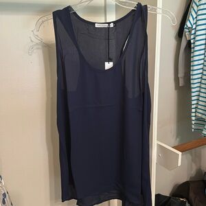 Three eighty two - Revolve flowy halter tank in Navy Sz M